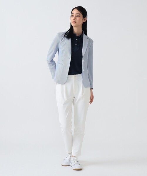BEAMS GOLF(ビームスゴルフ)の「PURPLE LABEL / ストレッチ テーパード ロングパンツ(その他パンツ・レディース・ホワイト/ベージュ・MEDIUM/SMALL/LARGE)」の3枚目の写真