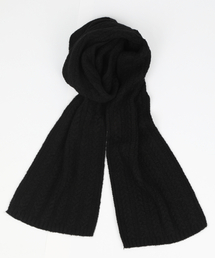 Monkey Flower（モンキーフラワー）の「ケーブルマフラー / SW5SMF01U_BLACK（マフラー）」