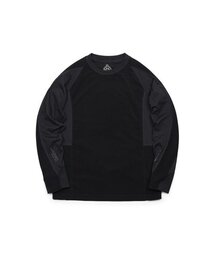 HELLOW（ハロー）の「サーモハイブリッドレイヤーLSV T ブラック（Tシャツ/カットソー）」