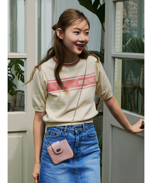 ANOETIC(アノエティック)の「ANC FLAP MINI BAG_PINK(メッセンジャーバッグ・レディース・ピンク・FREE)」の2枚目の写真