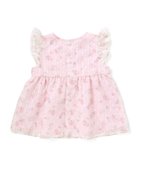 SLAP SLIP BABY（スラップスリップベビー）の「花柄シフォンレースワンピース+フリルブルマセットアップベビー(70~80cm)（その他ベビーウェア・キッズ・イエロー/ピンク・FREE）」の6枚目の写真
