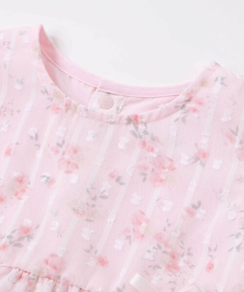 SLAP SLIP BABY（スラップスリップベビー）の「花柄シフォンレースワンピース+フリルブルマセットアップベビー(70~80cm)（その他ベビーウェア・キッズ・イエロー/ピンク・FREE）」の8枚目の写真