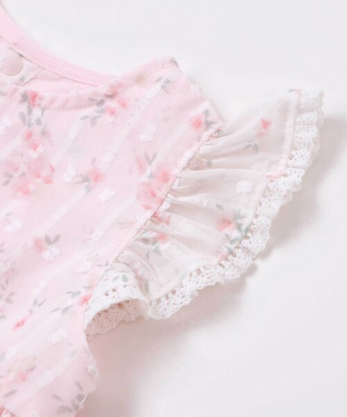 SLAP SLIP BABY（スラップスリップベビー）の「花柄シフォンレースワンピース+フリルブルマセットアップベビー(70~80cm)（その他ベビーウェア・キッズ・イエロー/ピンク・FREE）」の9枚目の写真