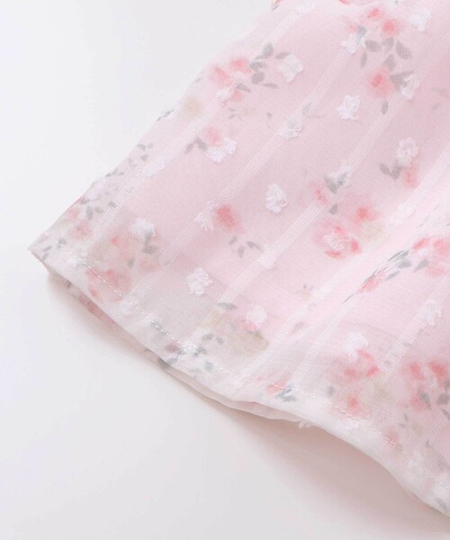 SLAP SLIP BABY（スラップスリップベビー）の「花柄シフォンレースワンピース+フリルブルマセットアップベビー(70~80cm)（その他ベビーウェア・キッズ・イエロー/ピンク・FREE）」の11枚目の写真