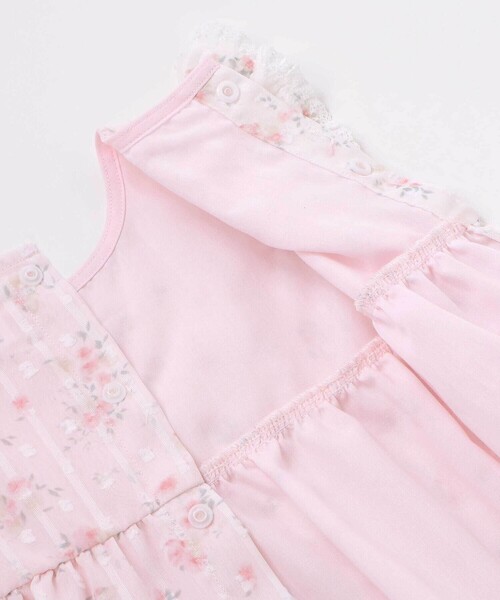 SLAP SLIP BABY（スラップスリップベビー）の「花柄シフォンレースワンピース+フリルブルマセットアップベビー(70~80cm)（その他ベビーウェア・キッズ・イエロー/ピンク・FREE）」の13枚目の写真
