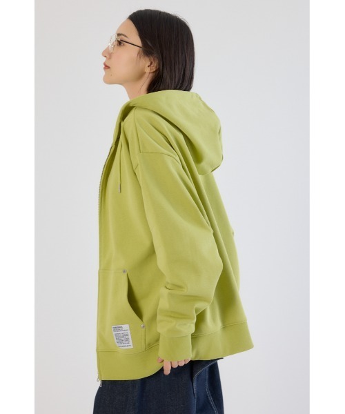 RODEO CROWNS WIDE BOWL（ロデオクラウンズワイドボウル）の「SHARE W ジップパーカー（パーカー・レディース・ライム/オフホワイト/グレー×ホワイト・LARGE/MEDIUM）」の18枚目の写真