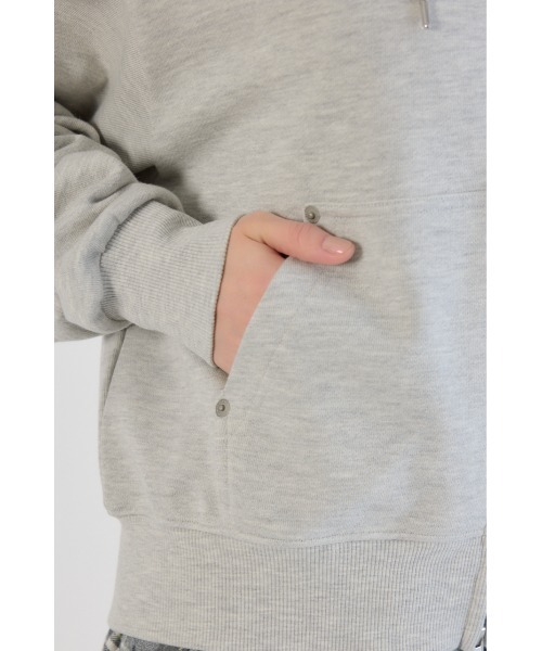 RODEO CROWNS WIDE BOWL（ロデオクラウンズワイドボウル）の「SHARE W ジップパーカー（パーカー・レディース・ライム/オフホワイト/グレー×ホワイト・LARGE/MEDIUM）」の14枚目の写真