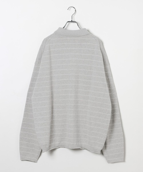 BAYFLOW（ベイフロー）の「【EF(エフ)】CASM POLO カーディガン（MEN）（カーディガン/ボレロ・メンズ・グレー/ネイビー・LARGE/MEDIUM）」の3枚目の写真