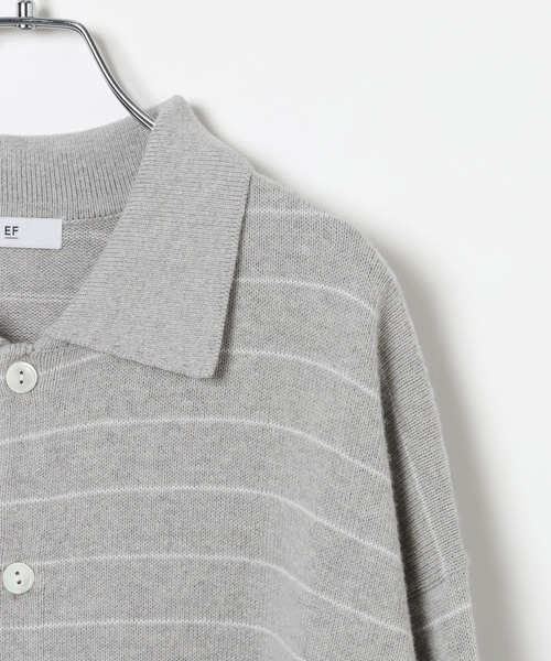 BAYFLOW（ベイフロー）の「【EF(エフ)】CASM POLO カーディガン（MEN）（カーディガン/ボレロ・メンズ・グレー/ネイビー・LARGE/MEDIUM）」の5枚目の写真