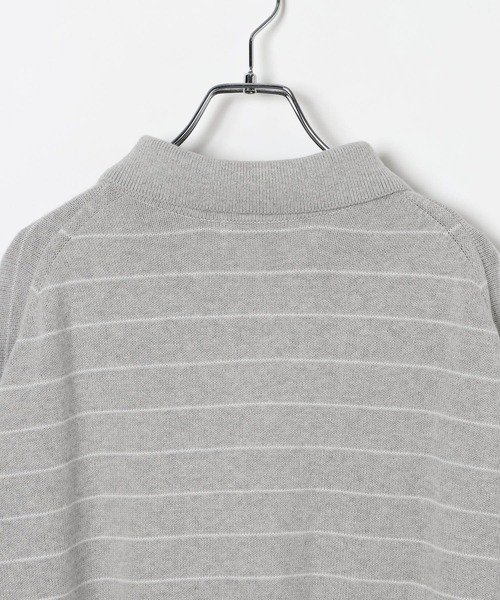 BAYFLOW（ベイフロー）の「【EF(エフ)】CASM POLO カーディガン（MEN）（カーディガン/ボレロ・メンズ・グレー/ネイビー・LARGE/MEDIUM）」の8枚目の写真