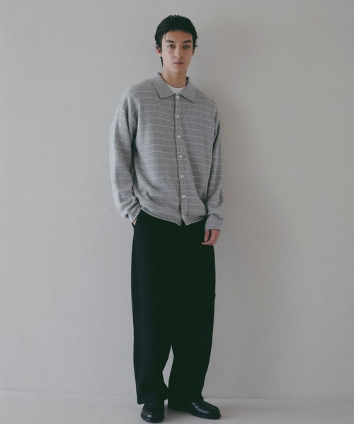 BAYFLOW（ベイフロー）の「【EF(エフ)】CASM POLO カーディガン（MEN）（カーディガン/ボレロ・メンズ・グレー/ネイビー・LARGE/MEDIUM）」の17枚目の写真