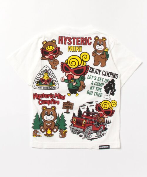 HYSTERIC MINI(ヒステリックミニ)の「CAMP MINI刺繍 ポケット付き 半袖Tシャツ(Tシャツ/カットソー・キッズ・ホワイト・90)」の2枚目の写真