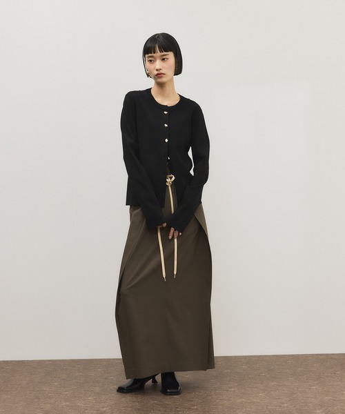 ADAM ET ROPE'（アダムエロペ）の「セレクトレングスコンパクトカーディガン/UV抑制/接触冷感（カーディガン/ボレロ・レディース・ピンク/レッド/ブラック・38/36）」の10枚目の写真