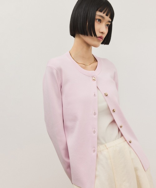 ADAM ET ROPE'（アダムエロペ）の「セレクトレングスコンパクトカーディガン/UV抑制/接触冷感（カーディガン/ボレロ・レディース・ピンク/レッド/ブラック・38/36）」の12枚目の写真