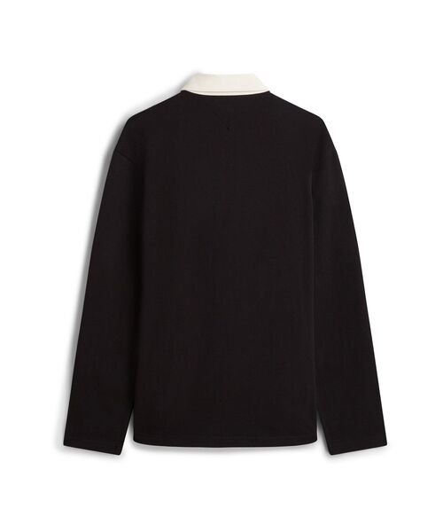 TOMMY HILFIGER(トミーヒルフィガー)の「ロングスリーブアスレジャーラグビーポロシャツ(ポロシャツ・メンズ・ブラック・X-LARGE/LARGE/SMALL/MEDIUM)」の8枚目の写真