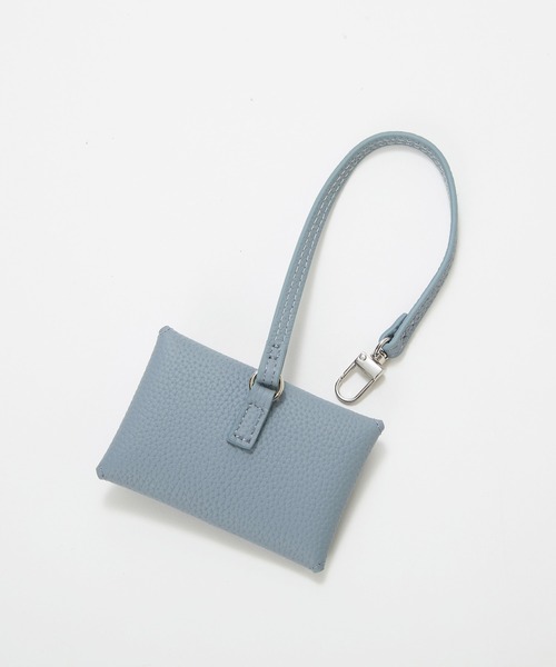 Breath TOPKAPI（ブレストプカピ）の「【Breath TOPKAPI】DUAL デュアル シュリンクレザー バイカラー 2way ワンハンドル ショルダーバッグ チャーム付き（ショルダーバッグ・レディース・グレイッシュブルー/ブラック/グレイッシュベージュ/ホワイト・FREE）」の20枚目の写真
