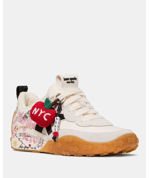 kate spade new york（ケイトスペード ニューヨーク）の「ケイ アズ イン ケイト ランナー（スニーカー・レディース・ベージュ・6/7/5/8）」の4枚目の写真