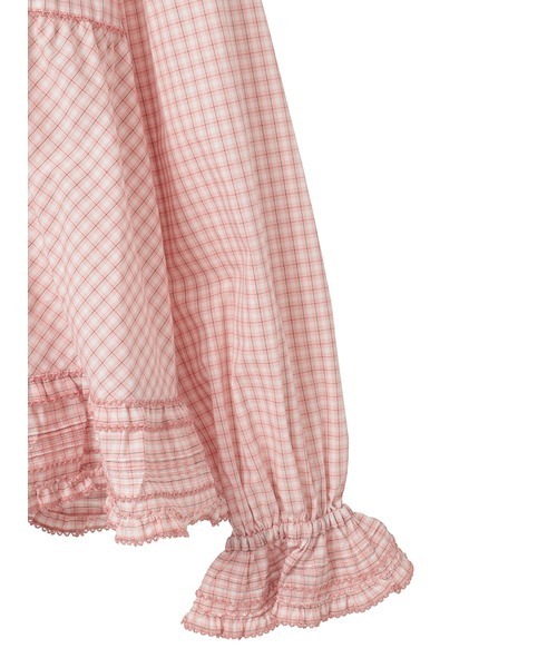 PINK HOUSE(ピンクハウス)の「苺ブーケ刺繍入りオリジナルチェックブラウス(シャツ/ブラウス・レディース・レッド系/ピンク系/グリーン系/ブルー系/ブラック系・フリー)」の10枚目の写真