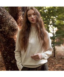 Stripe Half-neck knitwear (5colors)
