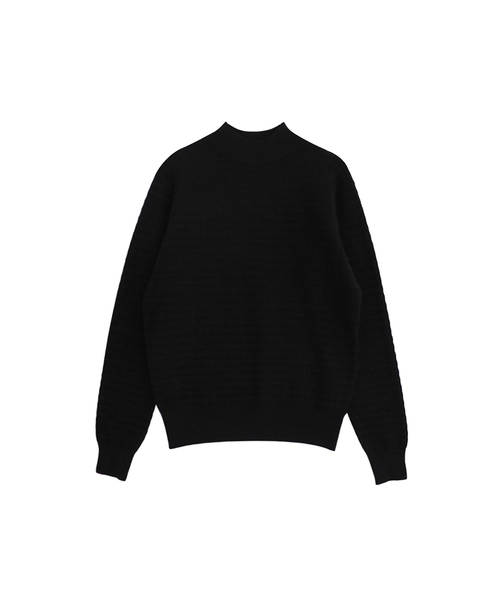 VASCARA(バスカラ)の「Stripe Half-neck knitwear (5colors)(ニット/セーター・レディース・ブラック/ライトベージュ/アイボリー/ブラウン/ライトグレー・FREE)」の1枚目の写真