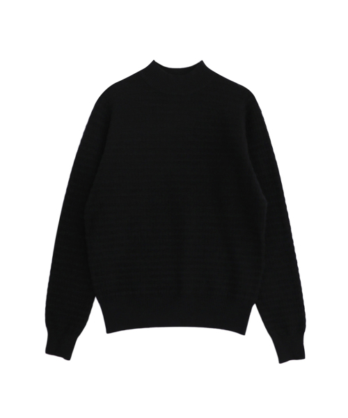 VASCARA(バスカラ)の「Stripe Half-neck knitwear (5colors)(ニット/セーター・レディース・ブラック/ライトベージュ/アイボリー/ブラウン/ライトグレー・FREE)」の9枚目の写真