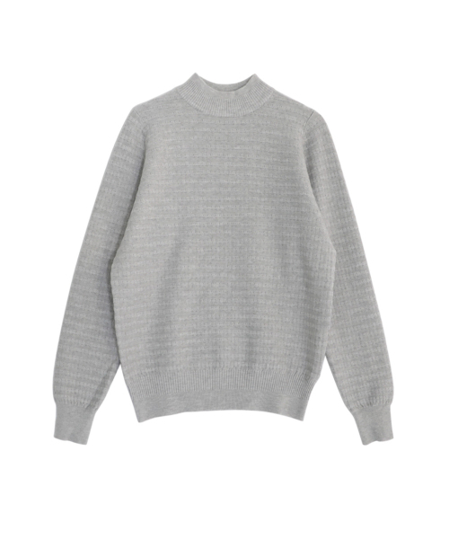 VASCARA(バスカラ)の「Stripe Half-neck knitwear (5colors)(ニット/セーター・レディース・ブラック/ライトベージュ/アイボリー/ブラウン/ライトグレー・FREE)」の10枚目の写真