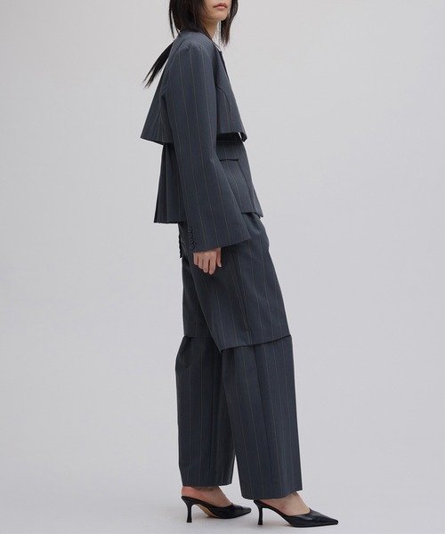 DEFORMATION PINSTRIPE JACKET（テーラードジャケット）｜Ameri