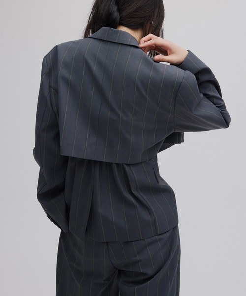 DEFORMATION PINSTRIPE JACKET（テーラードジャケット）｜Ameri