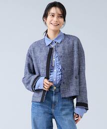 Liesse（リエス）の「ノーカラーツイードジャケット（ノーカラージャケット）」