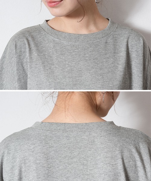 aity(アイティ)の「M-5L オーバーサイズ バルーンT(Tシャツ/カットソー・レディース・オフホワイト/ブラック/カーキ/杢グレー・4L~5L/LL~3L/M~L)」の22枚目の写真