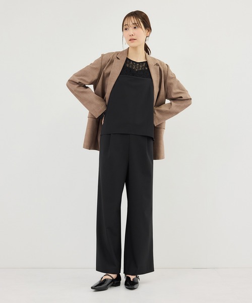 ROPE' PICNIC（ロペピクニック）の「レイヤードオールインワン（つなぎ/オールインワン・レディース・ブラック/ベージュ系その他・S/M/L）」の11枚目の写真