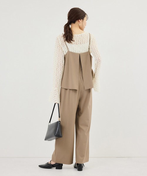 ROPE' PICNIC（ロペピクニック）の「レイヤードオールインワン（つなぎ/オールインワン・レディース・ブラック/ベージュ系その他・S/M/L）」の15枚目の写真