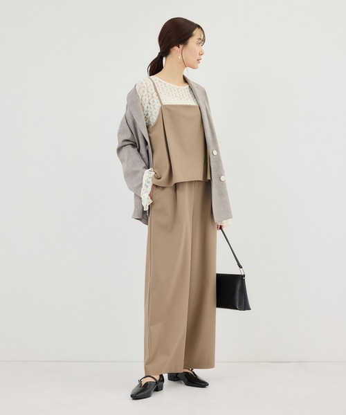 ROPE' PICNIC（ロペピクニック）の「レイヤードオールインワン（つなぎ/オールインワン・レディース・ブラック/ベージュ系その他・S/M/L）」の18枚目の写真