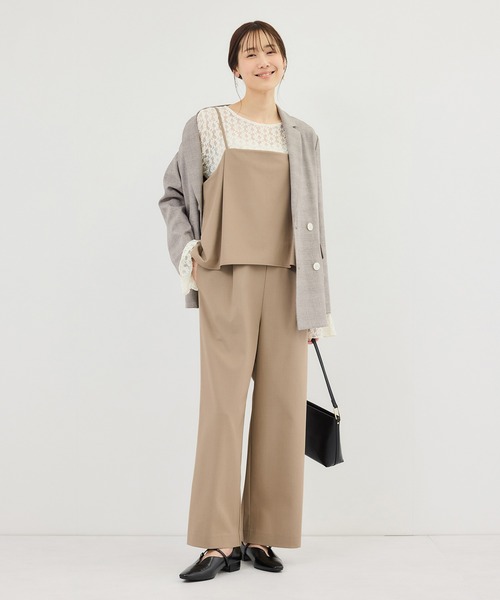 ROPE' PICNIC（ロペピクニック）の「レイヤードオールインワン（つなぎ/オールインワン・レディース・ブラック/ベージュ系その他・S/M/L）」の19枚目の写真