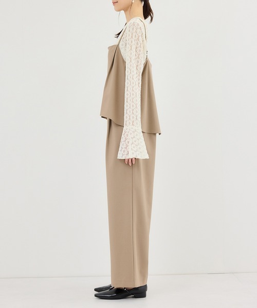 ROPE' PICNIC（ロペピクニック）の「レイヤードオールインワン（つなぎ/オールインワン・レディース・ブラック/ベージュ系その他・S/M/L）」の22枚目の写真