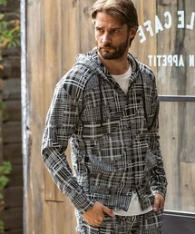 1PIU1UGUALE3  RELAX  | 1PIU1UGUALE3 RELAX(ウノピゥウノウグァーレトレ リラックス)ジオメトリック ジップアップパーカー(パーカー)