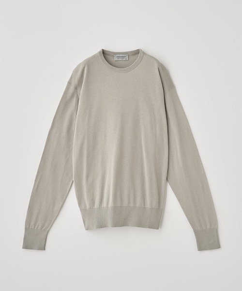 JOHN SMEDLEY(ジョンスメドレー)の「クルーネック長袖コットンニットプルオーバー(ニット/セーター・レディース・ベージュ系その他6・S/M)」の2枚目の写真