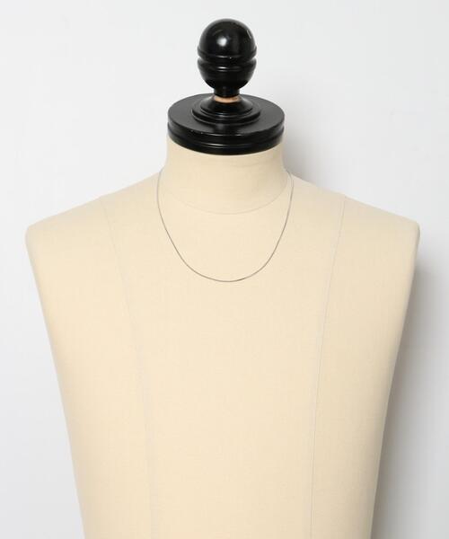 URBAN RESEARCH DOORS（アーバンリサーチドアーズ）の「角スネークネックレス（ネックレス・メンズ・シルバー・-）」の4枚目の写真
