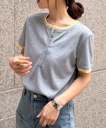 RANAN（ラナン）の「レイヤードヘンリーネックTシャツ（Tシャツ/カットソー）」