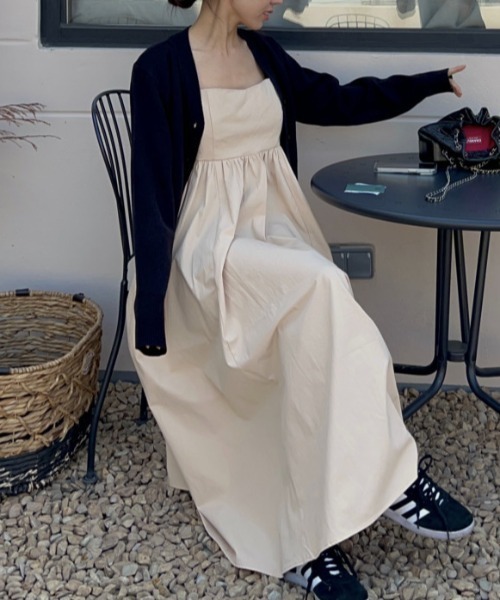 FREE STYLISTS（フリー スタイリスト）の「YUGA_YGMC　　Korean-style camisole voluminous flare dress（ワンピース・レディース・ブラック・FREE）」の10枚目の写真