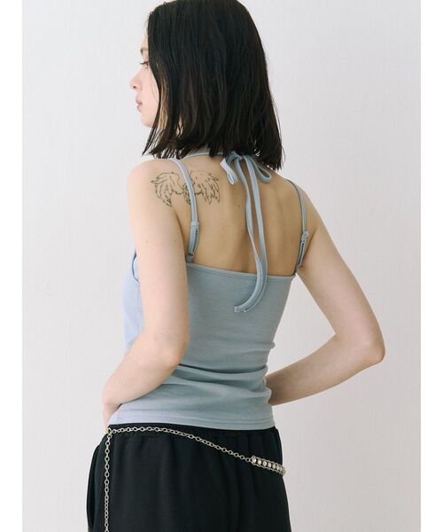 jouetie（ジュエティ）の「レイヤードキャミソール　カップ付き（キャミソール・レディース・ピンク/レッド/ブラック/オフホワイト/ブルー・MEDIUM）」の4枚目の写真