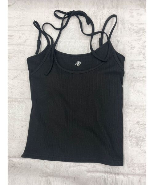 jouetie（ジュエティ）の「レイヤードキャミソール　カップ付き（キャミソール・レディース・ピンク/レッド/ブラック/オフホワイト/ブルー・MEDIUM）」の3枚目の写真