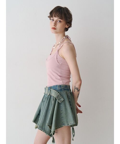 jouetie（ジュエティ）の「レイヤードキャミソール　カップ付き（キャミソール・レディース・ピンク/レッド/ブラック/オフホワイト/ブルー・MEDIUM）」の13枚目の写真