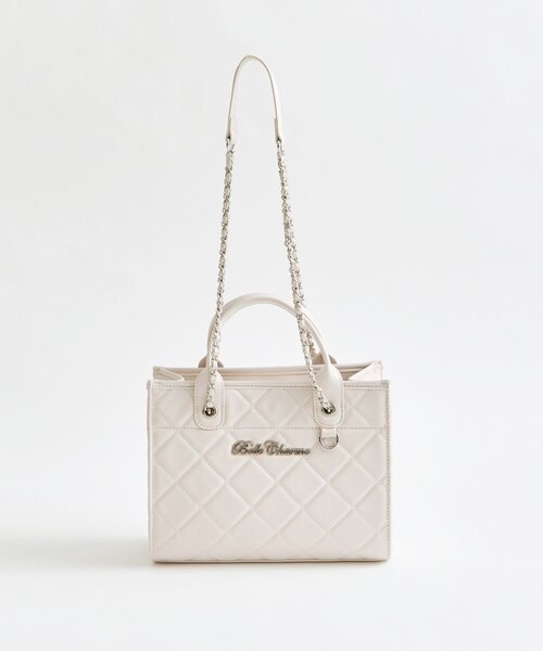 OLIVE des OLIVE(オリーブデオリーブ)の「【Belle Charme】Belle Charme Quilted Mini Tote(トートバッグ・レディース・ピンク/アイボリー/ブラック/ラベンダー/サックスブルー・FREE)」の6枚目の写真