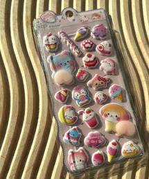 RIRIYANO（リリヤーノ）の「3Dぷくぷくアニマルシール／立体デコステッカー 韓国雑貨 スマホデコ 推し活（ステッカー/テープ）」