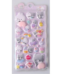 RIRIYANO（リリヤーノ）の「3Dぷくぷくアニマルシール／立体デコステッカー 韓国雑貨 スマホデコ 推し活（ステッカー/テープ）」