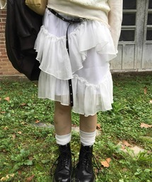 LYEON（リヨン）の「シアーラッフルティアードスカート（スカート）」