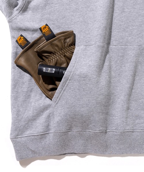 GRIP SWANY(グリップスワニー)の「【GSMCT-075】 GS SWEAT HOODIE(パーカー・メンズ・グレー/ヘザーグレー・M/L/XL)」の7枚目の写真