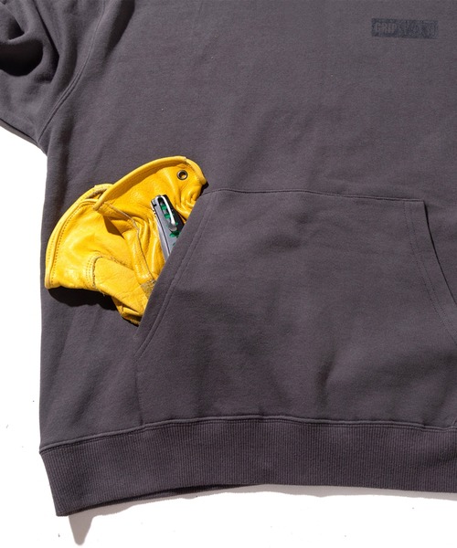 GRIP SWANY(グリップスワニー)の「【GSMCT-075】 GS SWEAT HOODIE(パーカー・メンズ・グレー/ヘザーグレー・M/L/XL)」の12枚目の写真