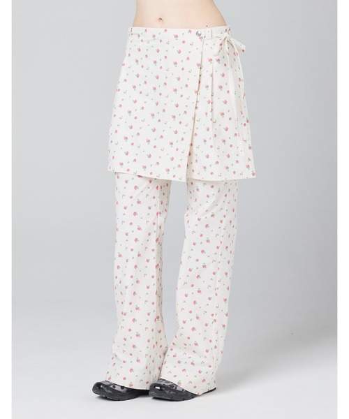 Little sunny bite(リトルサニーバイト)の「【Little Sunny Bite】floral nylon pants(その他パンツ・レディース・ピンク/ホワイト/ブラック・MEDIUM/SMALL)」の5枚目の写真